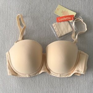 Luvlette Beige Strapless Bra